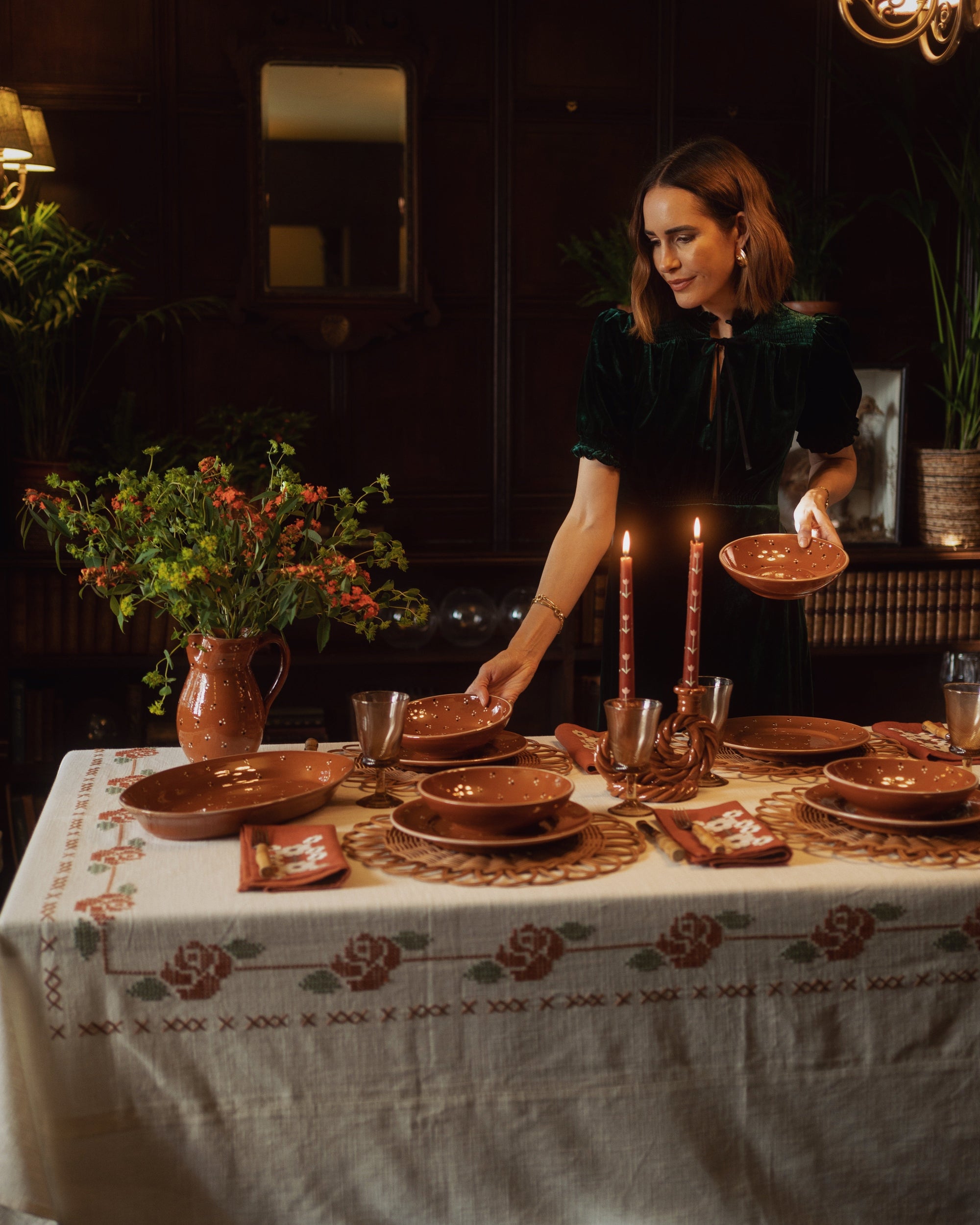 Rose Tapestry Tablecloth