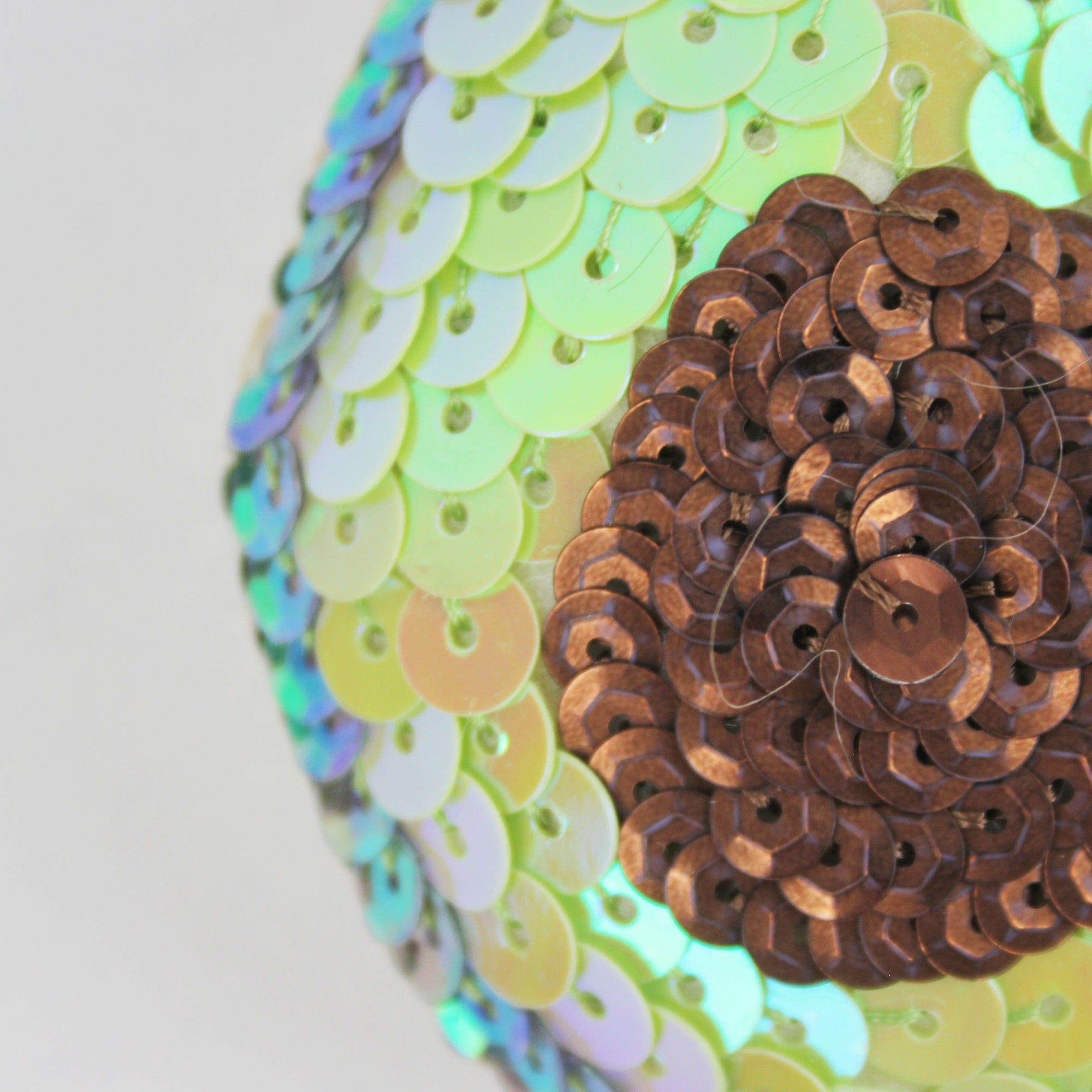 Avocado Sequin Hanging Ornament