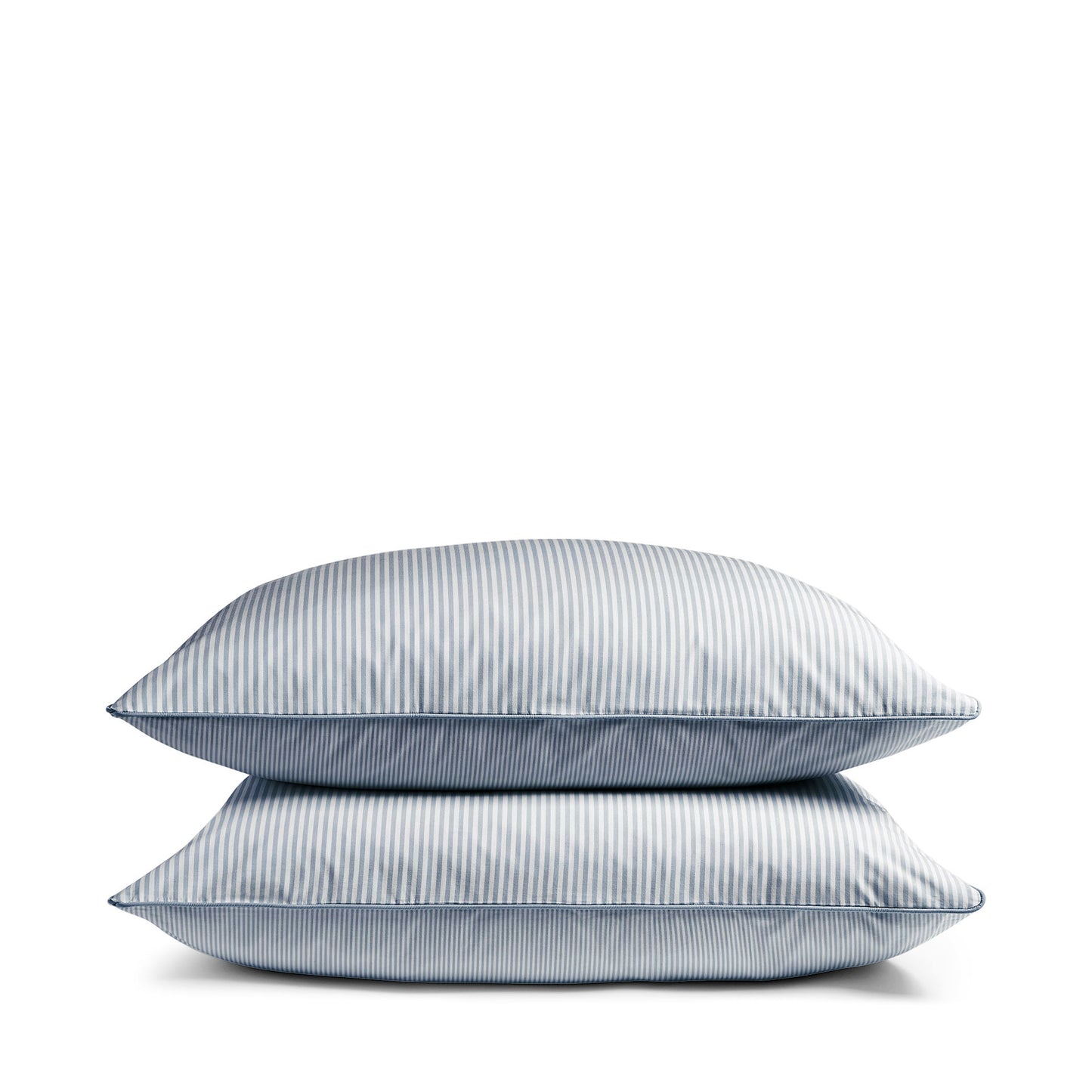 Luxury Organic Blue Striped Pillowcases