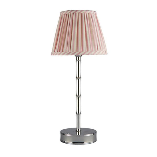 Pink Striped Lampshade - 16cm