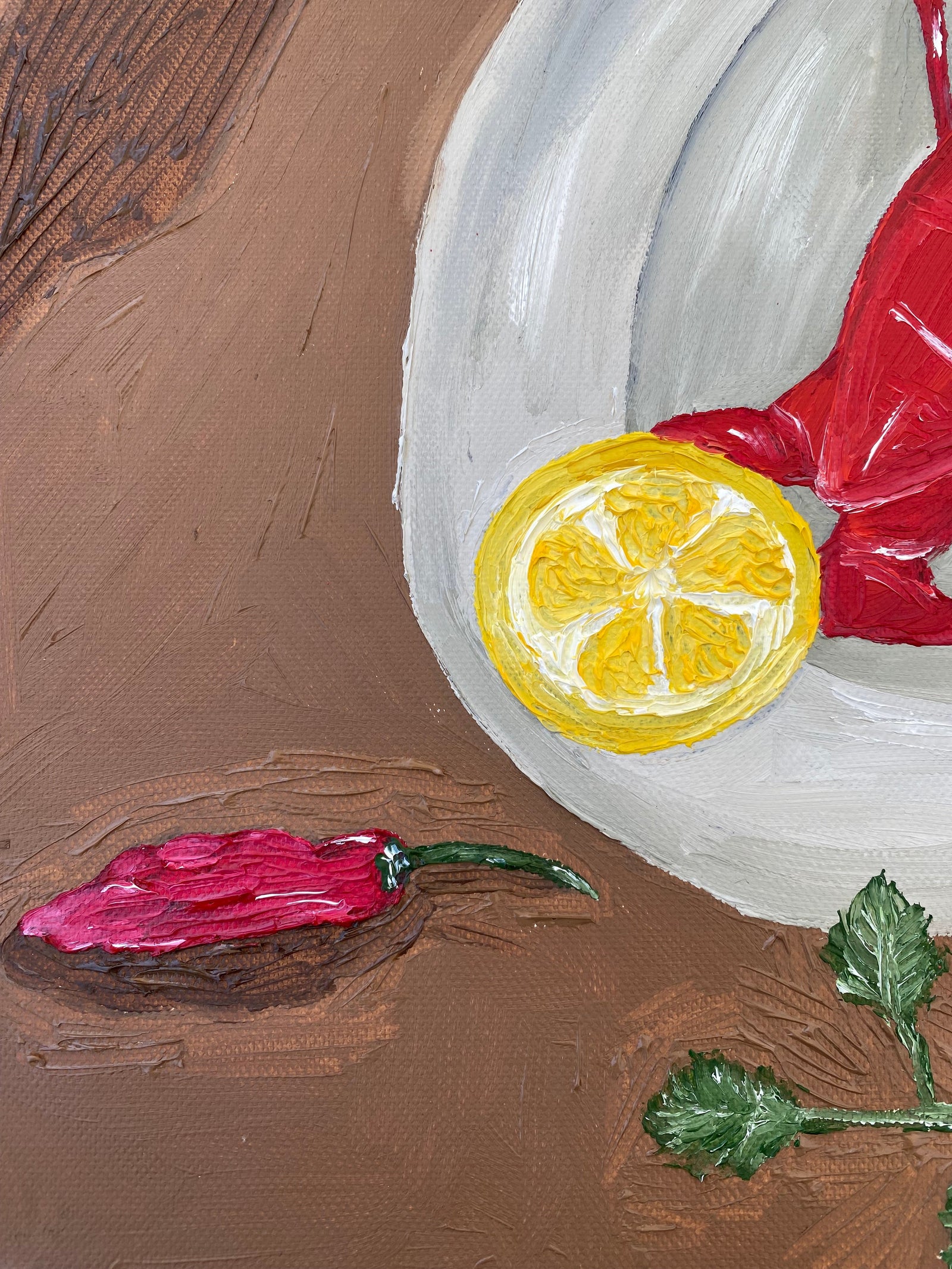 Juntos à roda da mesa III Painting