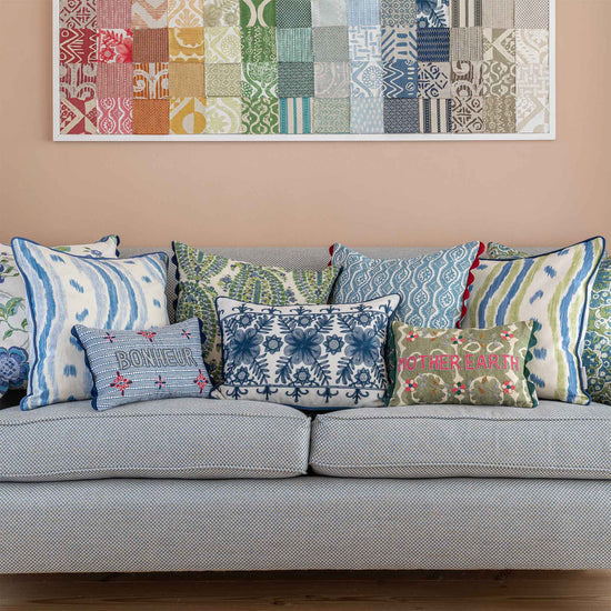 Angelica Navy Oblong Cushion