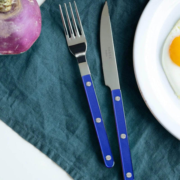 Bistrot Pearly 5pc Cutlery Set, Lapis Blue