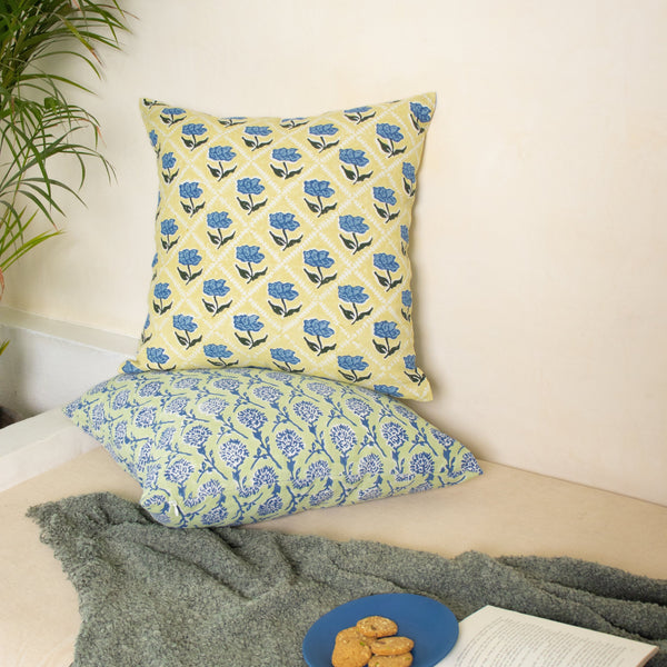 Noor Throw Pillow Cover - Butter Yellow