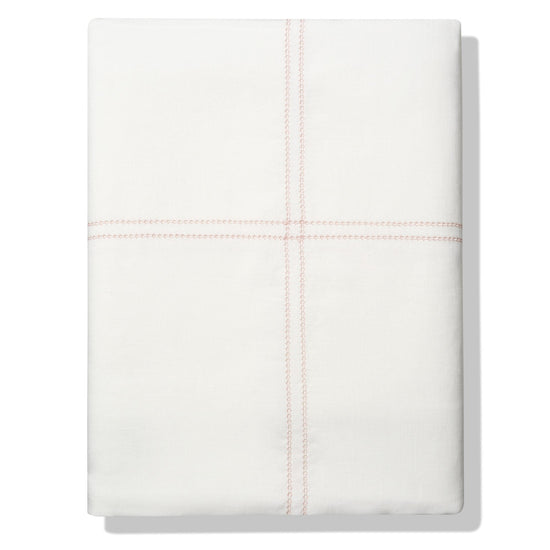 Duvet Cover Hemstitch Coral