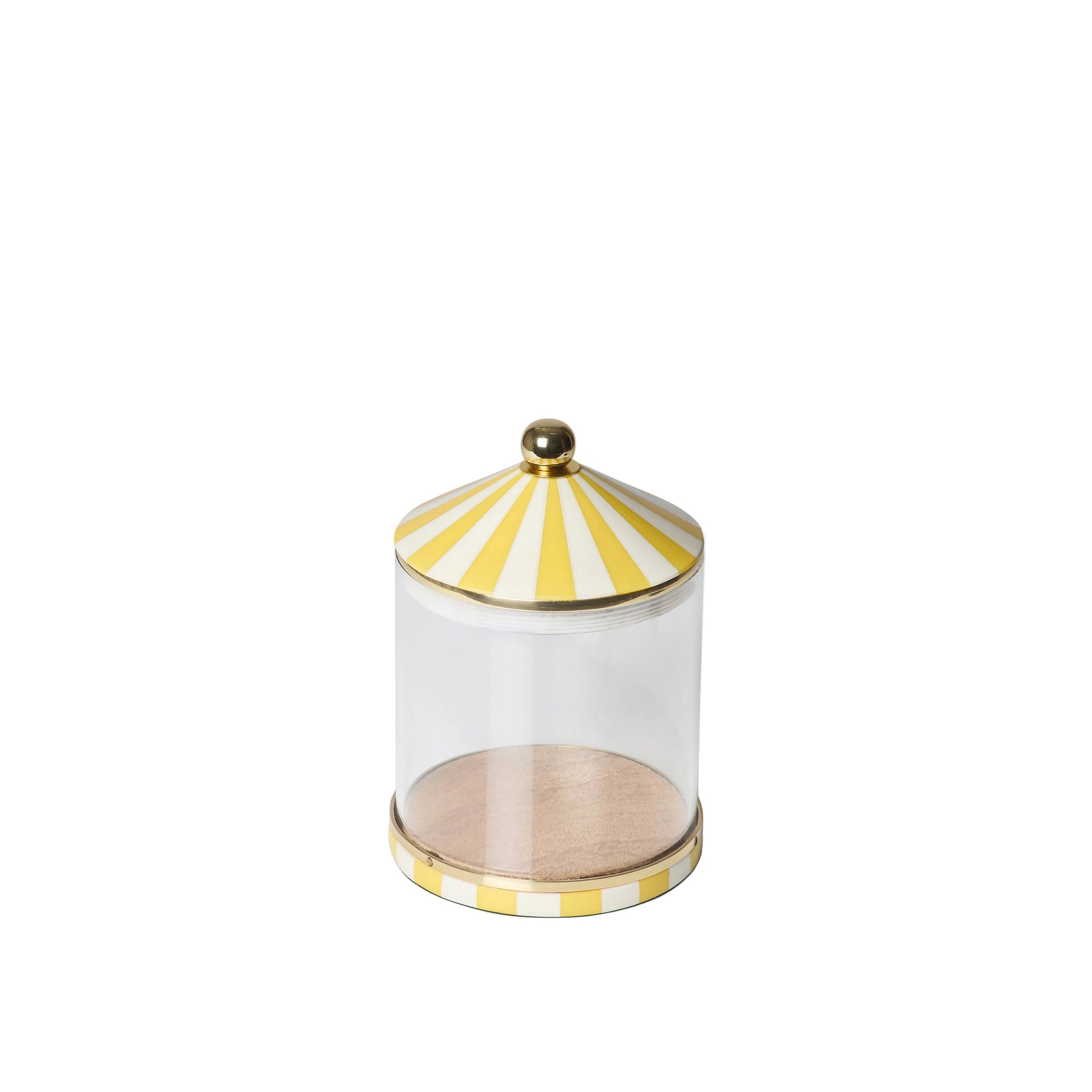 Circus Storage Jar | Yellow and White