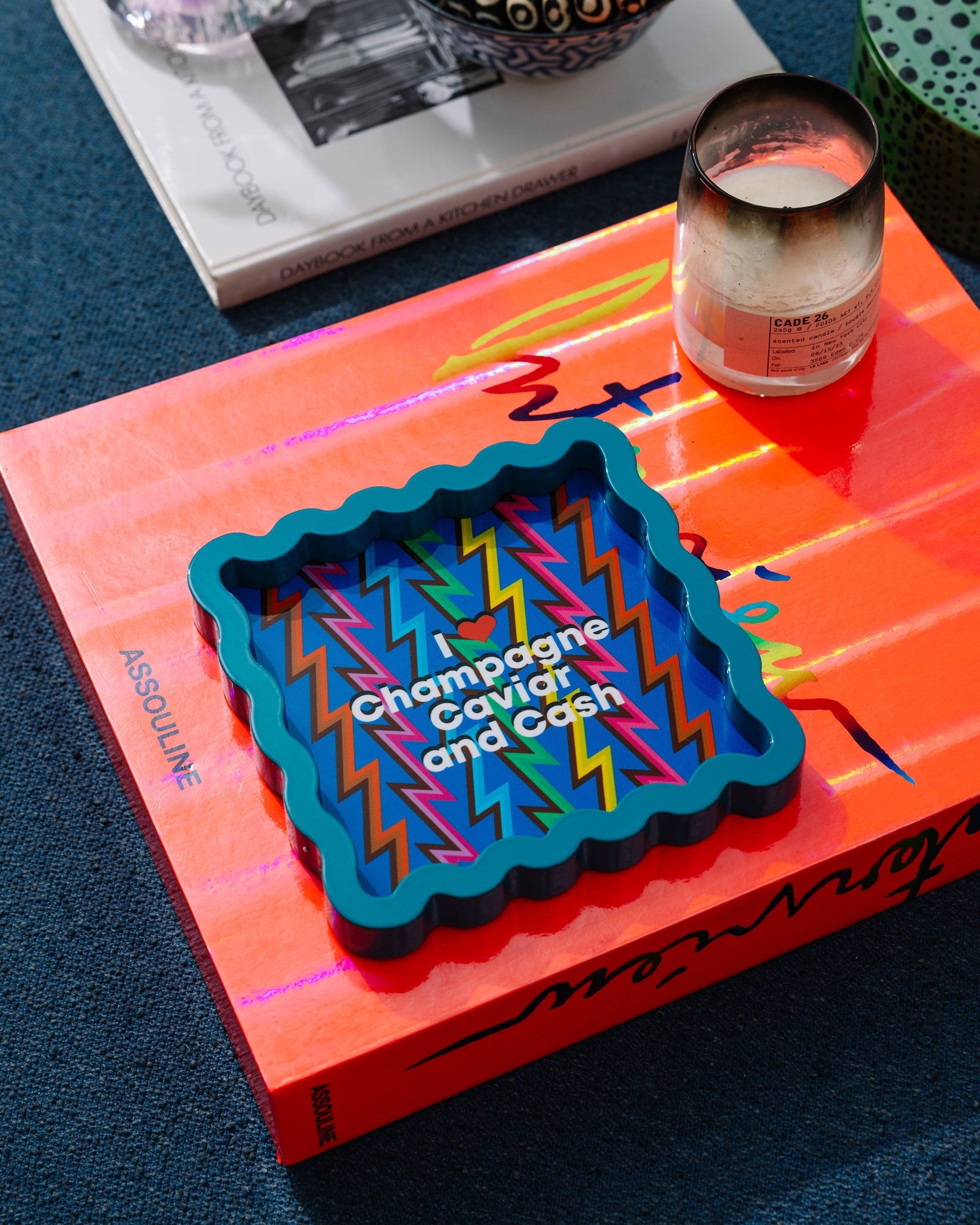 Champagne Caviar Lacquer Tray