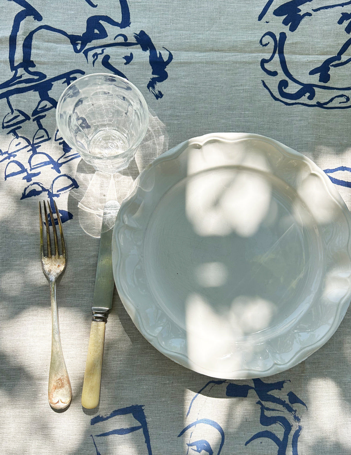 Bon Appétit Linen Tablecloth