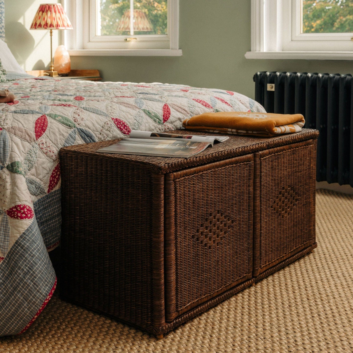 Peti Rattan Storage Bench