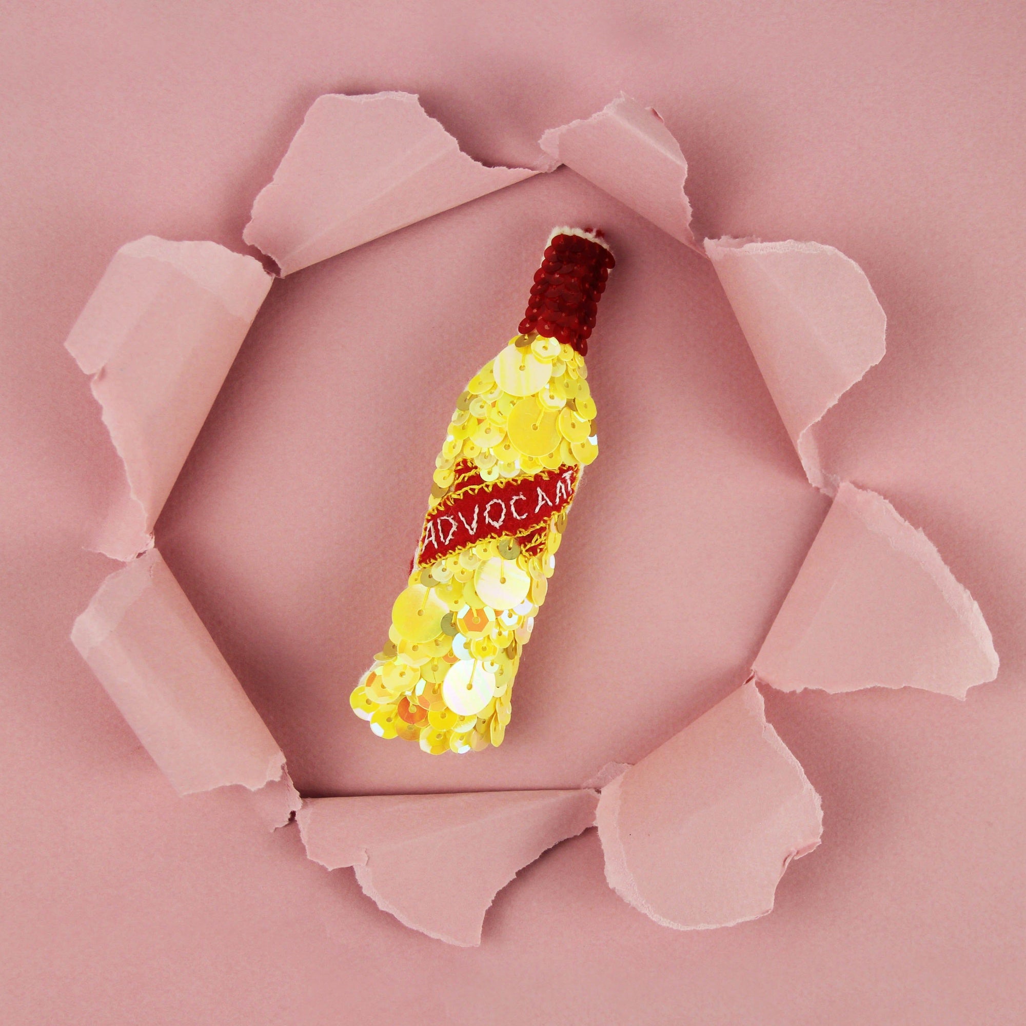 Everlasting Eggnog Advocaat Sequin Hanging Ornament