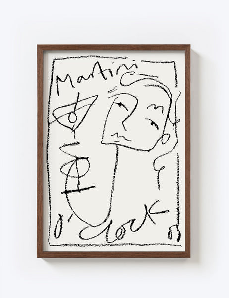 Martini O'Clock Print