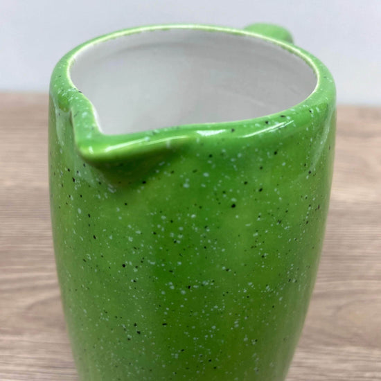 Milk Jug, Creamer, Lime Green Glaze