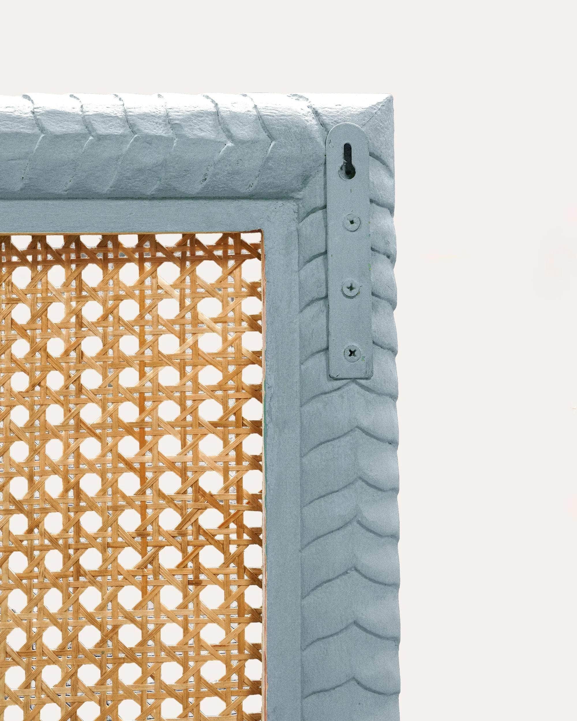 Pavilion Wooden King Headboard - Blue