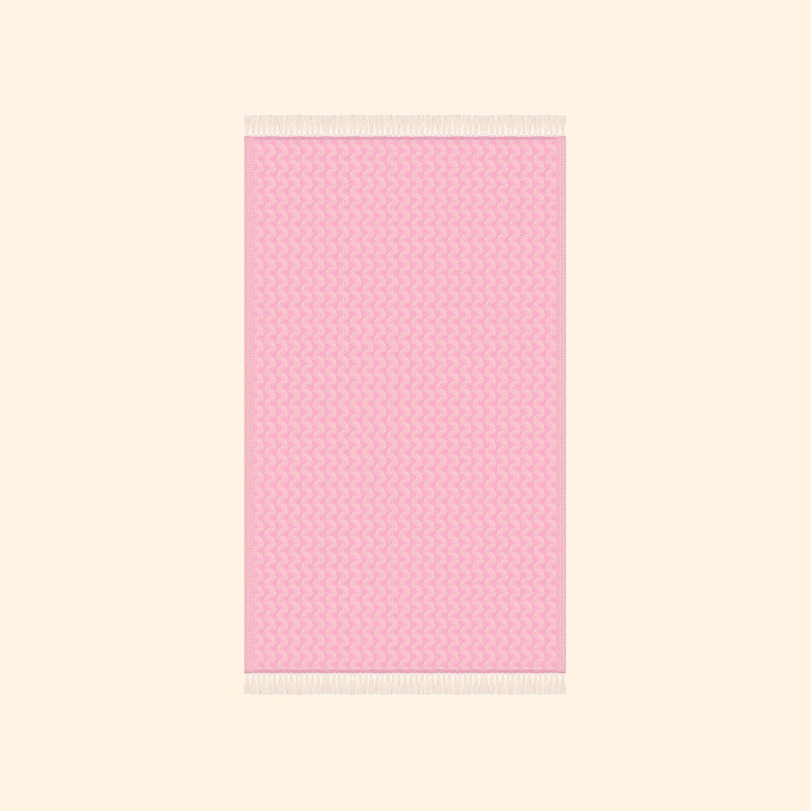 Silent Ripple Pure Cotton Bath & Beach Towel In Baby Pink