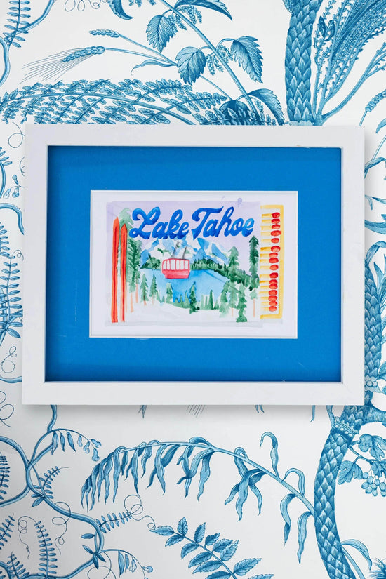 Lake Tahoe Ski Matchbook Print