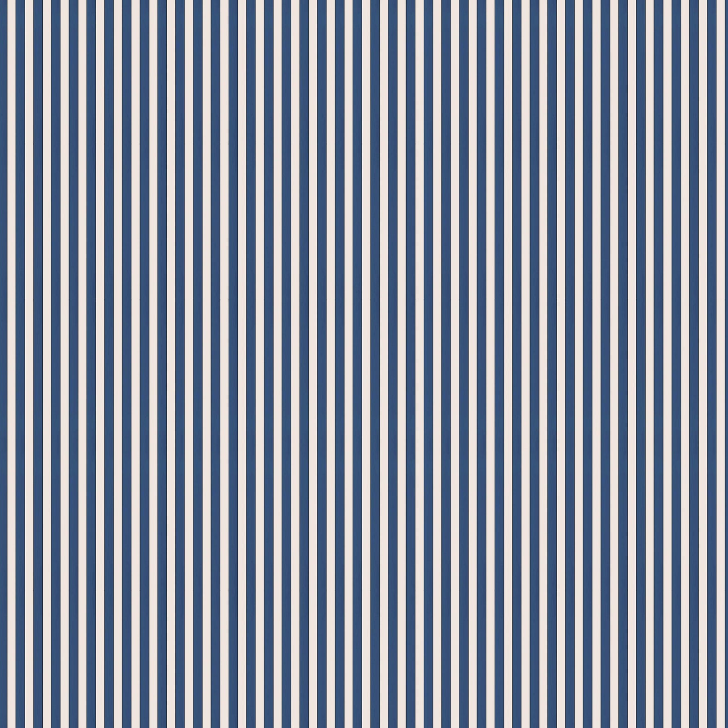 Tuscan Stripes Wallpaper - Navy Blue and Oatmeal
