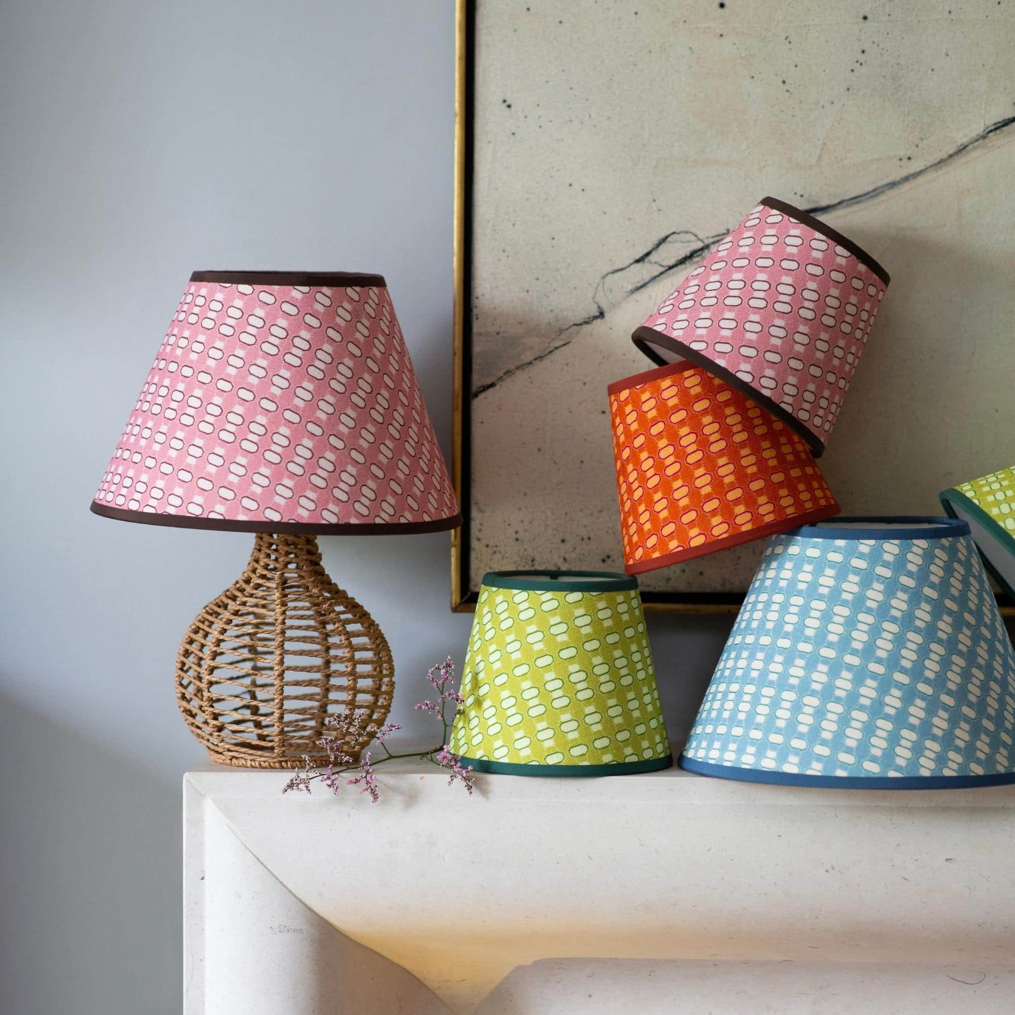 Lali II | Pink Fig 10" Empire Lampshade