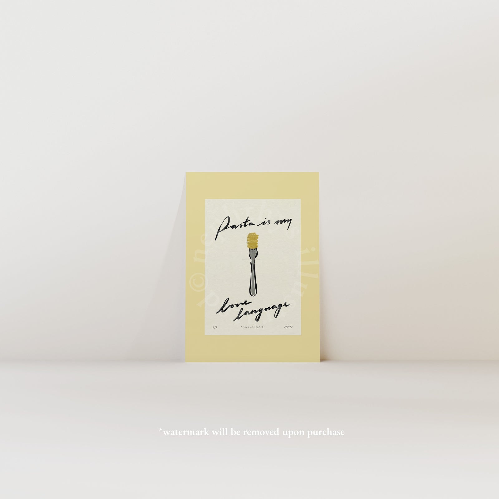 Pasta Is My Love Language Print