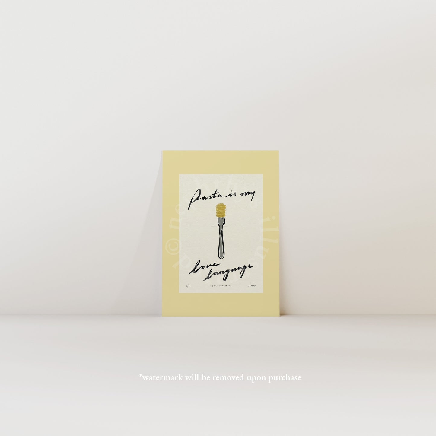 Pasta Is My Love Language Print