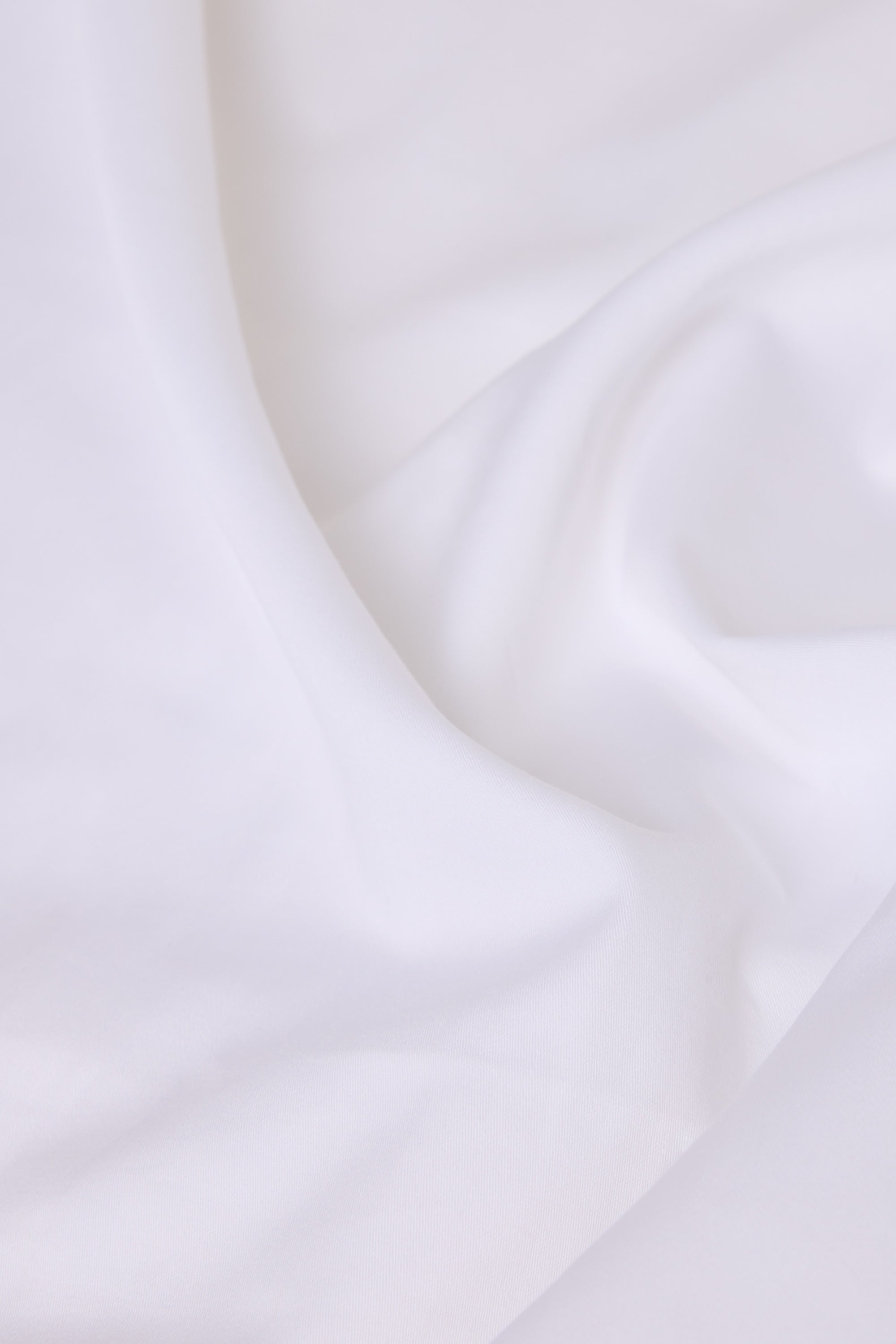 Sateen Organic Cotton Flat Sheet - Midwinter White