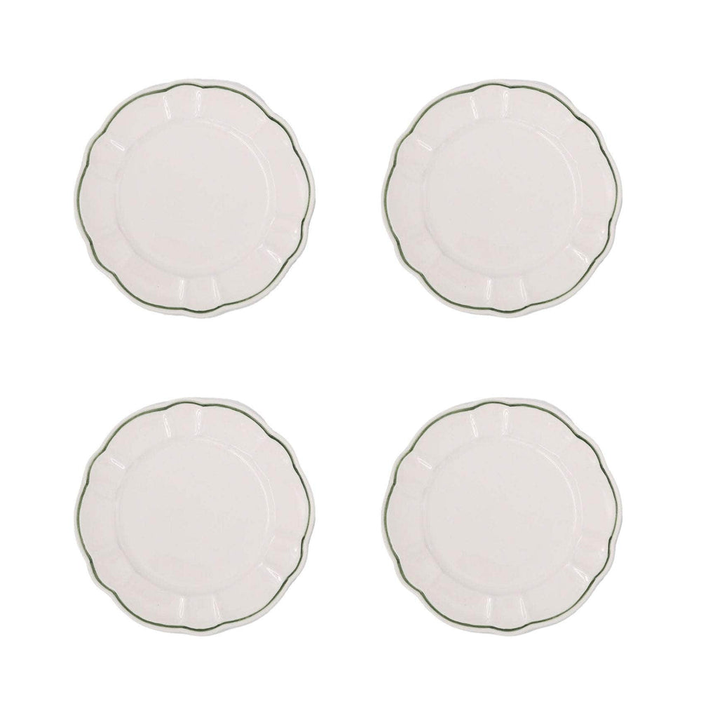 Romilly Side Plate, Green, Set Of 4