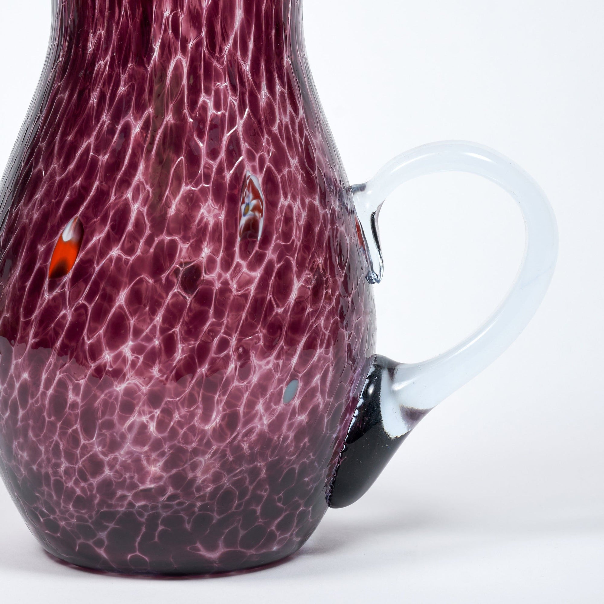 Burgundy Murano Jug