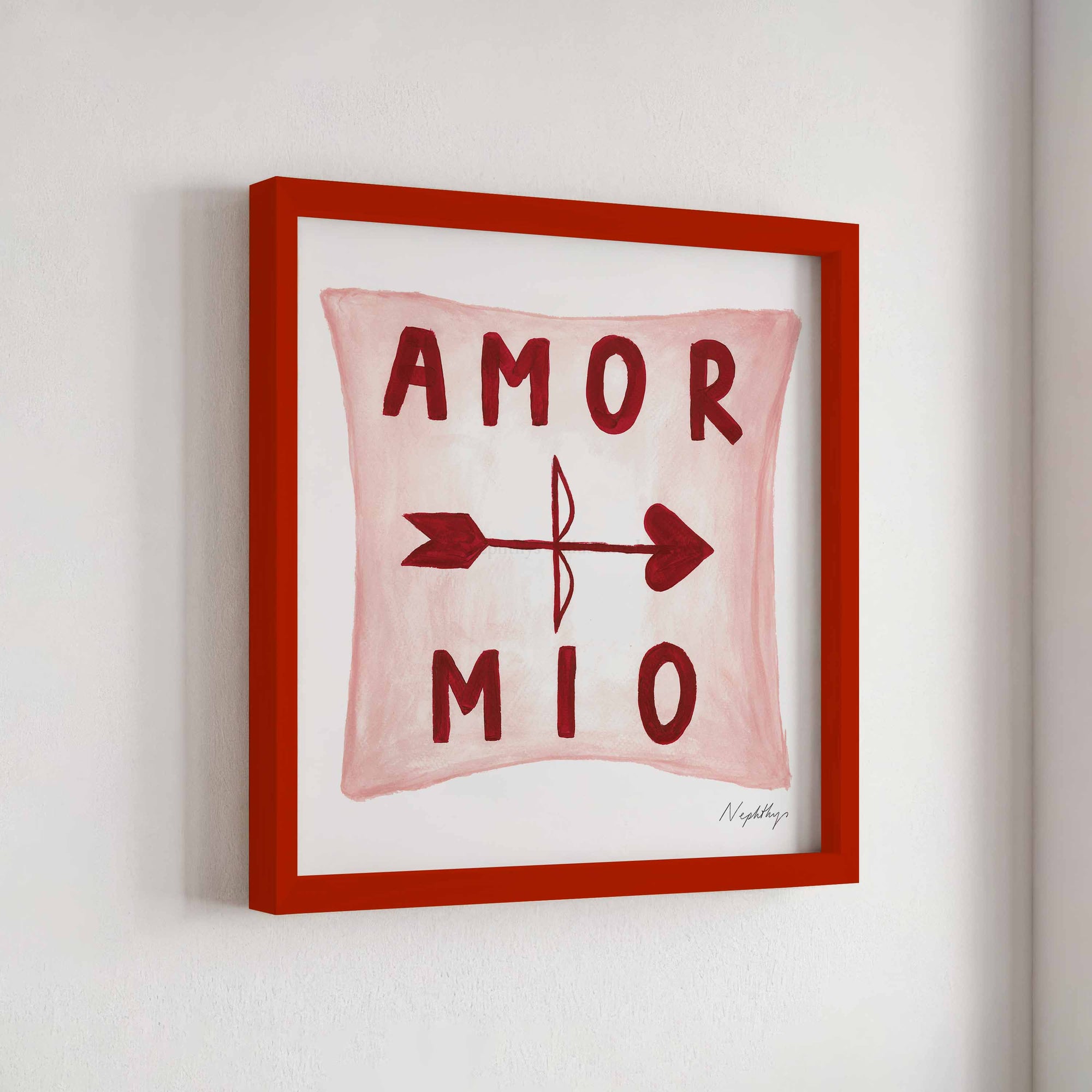 Amor Mio Pillow Print