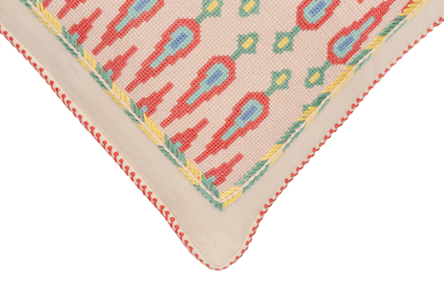 Cross-Stitch Pillow Cover 14×20 in