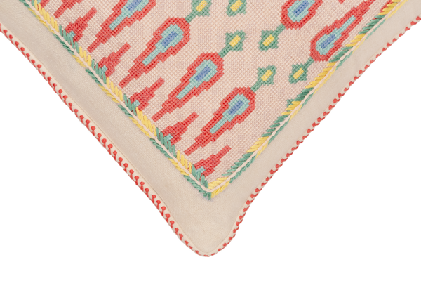 Cross-Stitch Pillow Cover 14×20 in