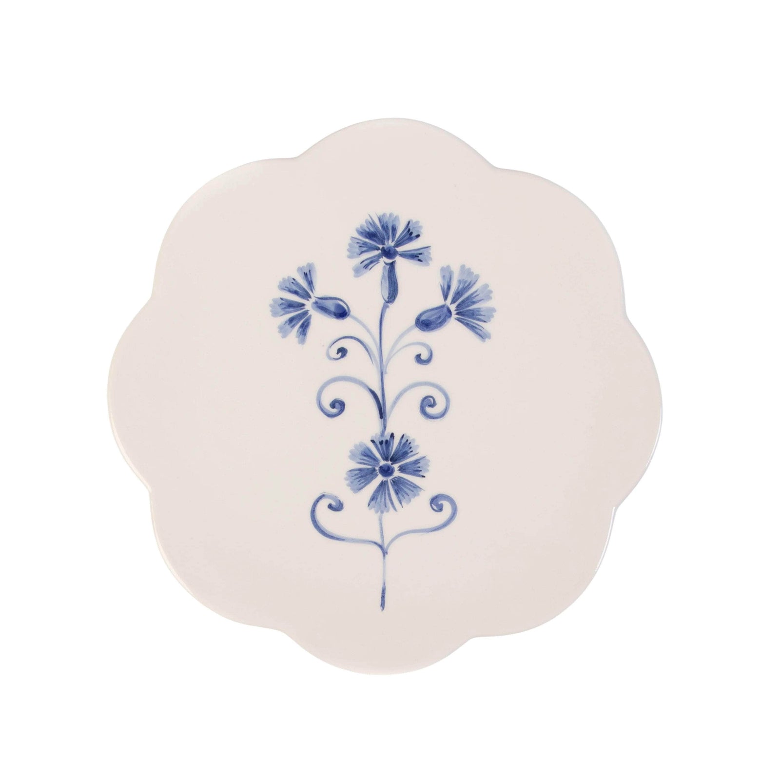Scalloped Dessert Plates - Set of 4