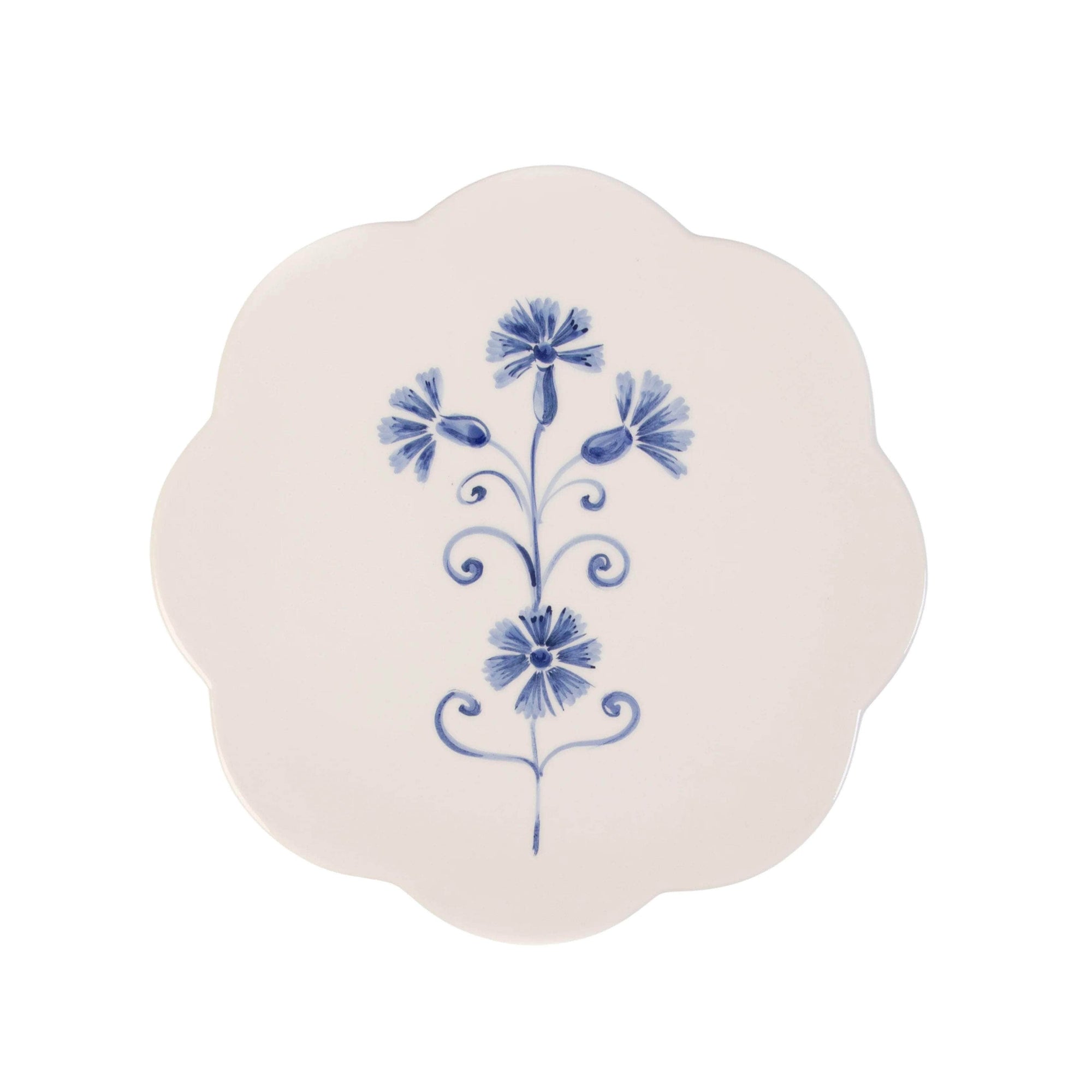 Scalloped Dessert Plates - Set of 4