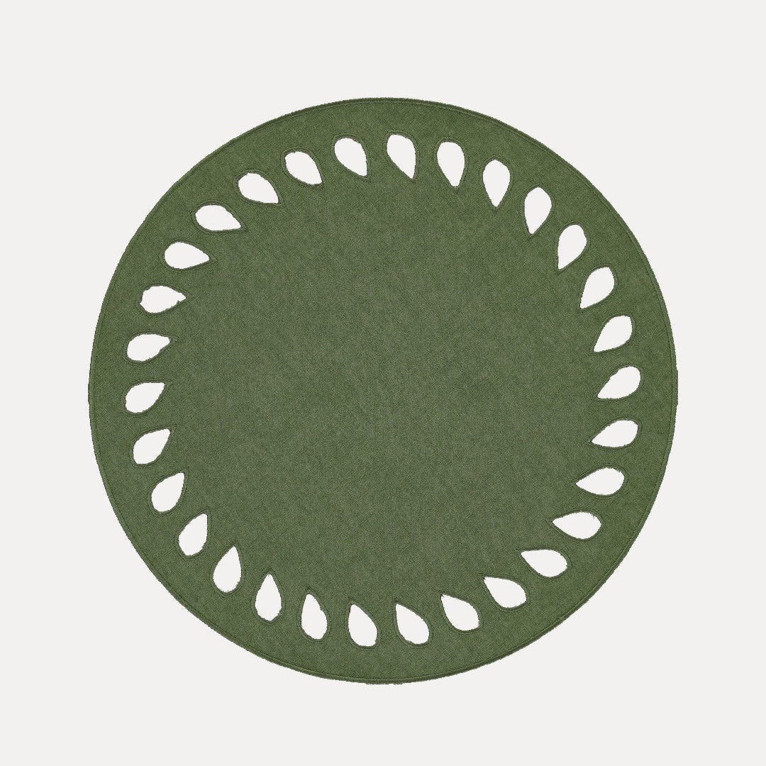 Viseu Placemat, Green with Green
