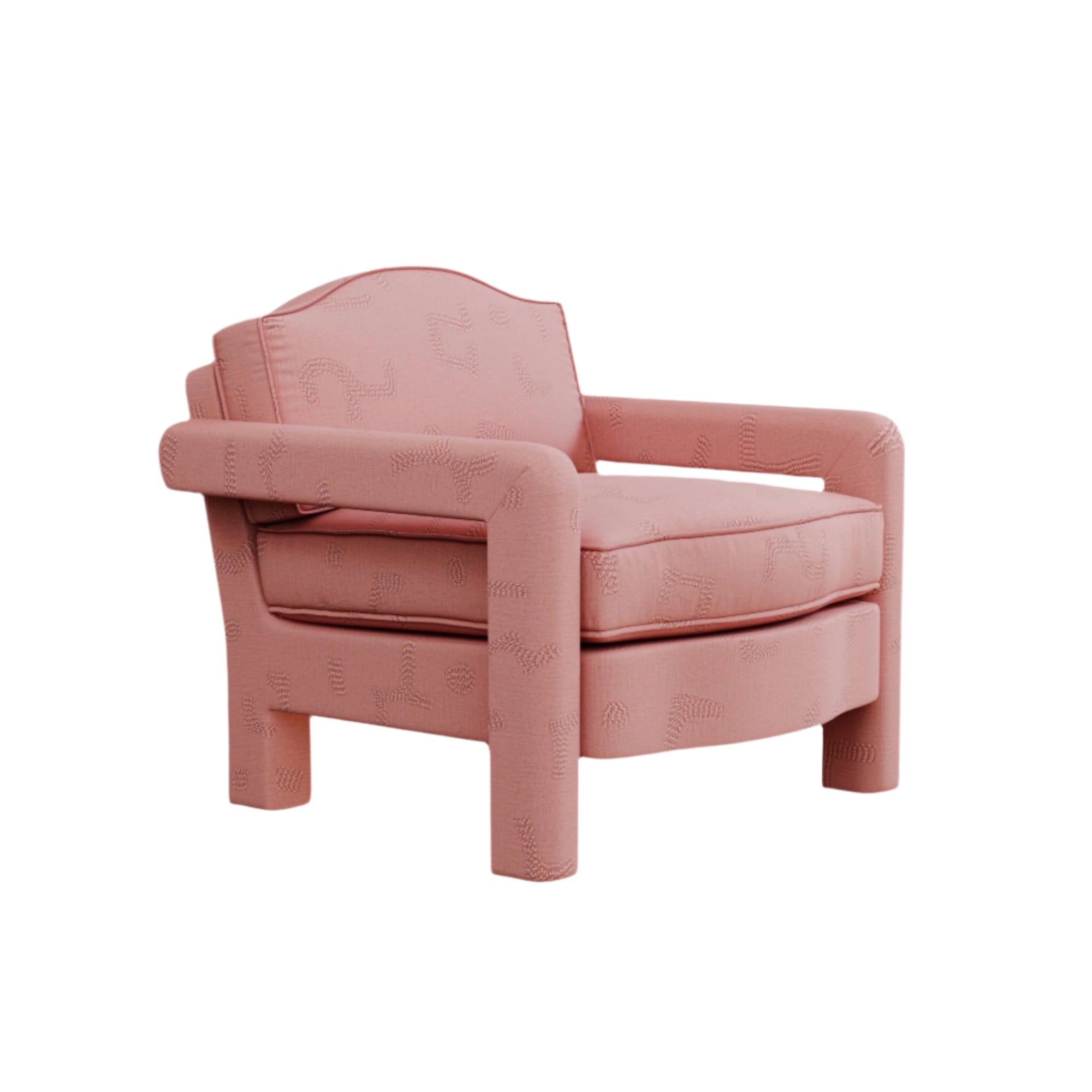 Elio Armchair, Raphia, Clay