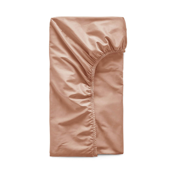 Luxury Organic Cotton Clay Pink Perfect Fitted Sheet