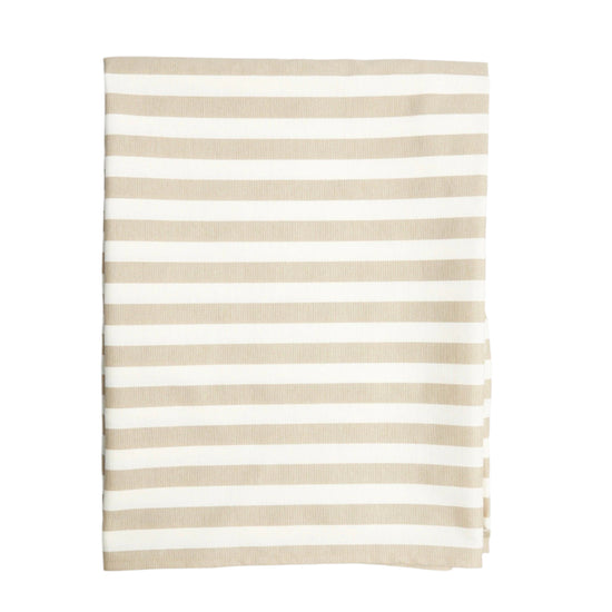 Beige Stripe Tablecloth Tablecloths