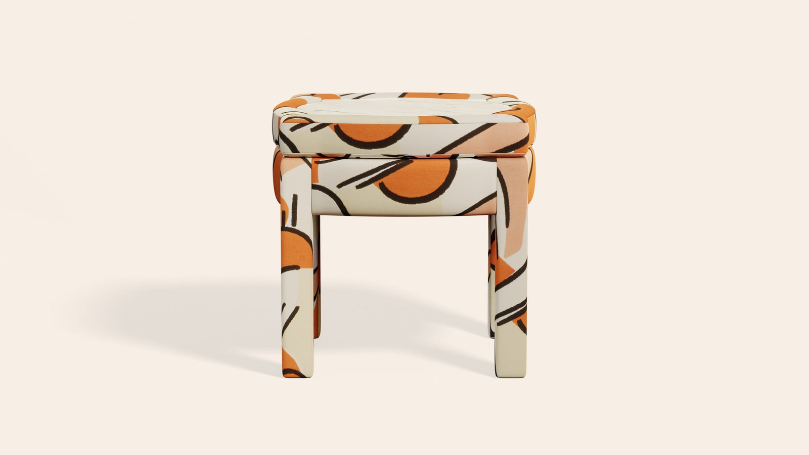 Piero Footstool, Tangerine