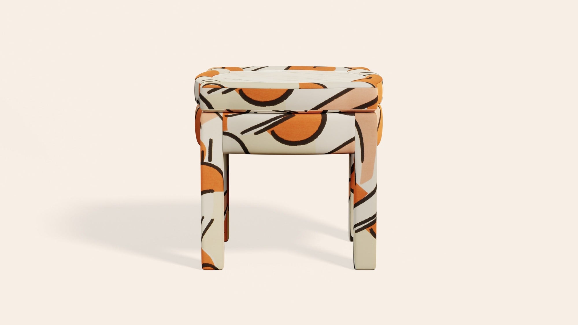 Piero Footstool, Tangerine