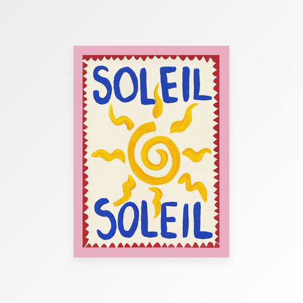 Soleil Hand Painted Print