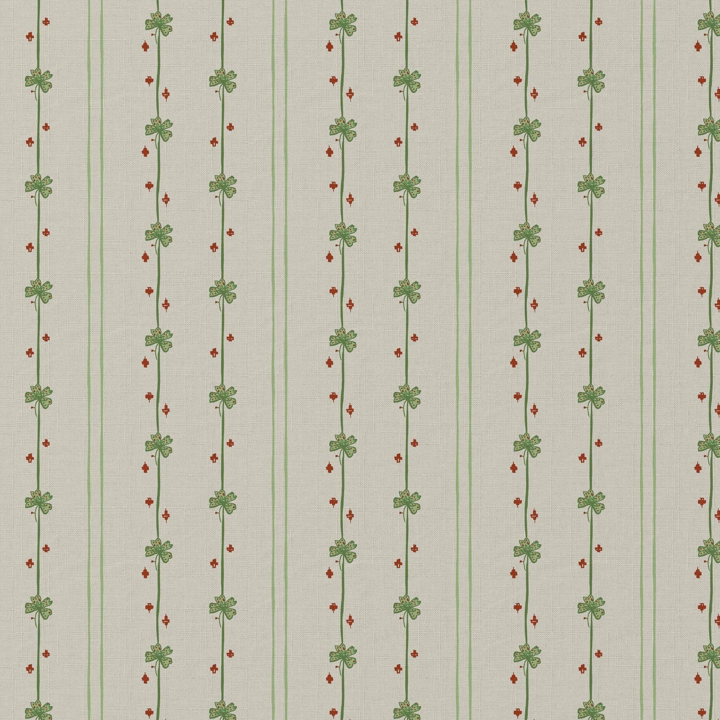 Garden Tetris Fabric - Green