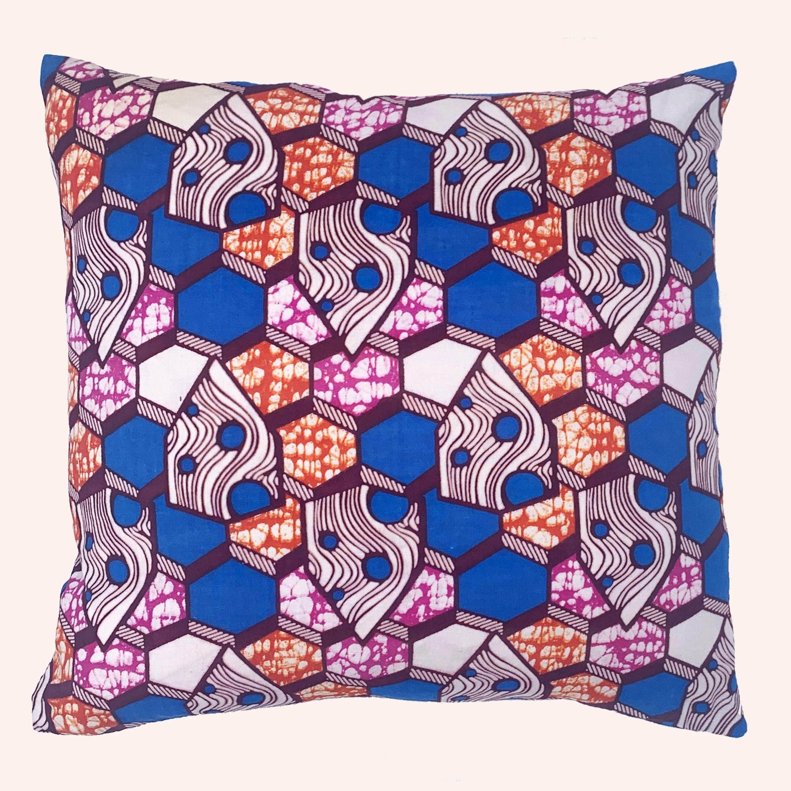 Ankara Hexagons Cushion