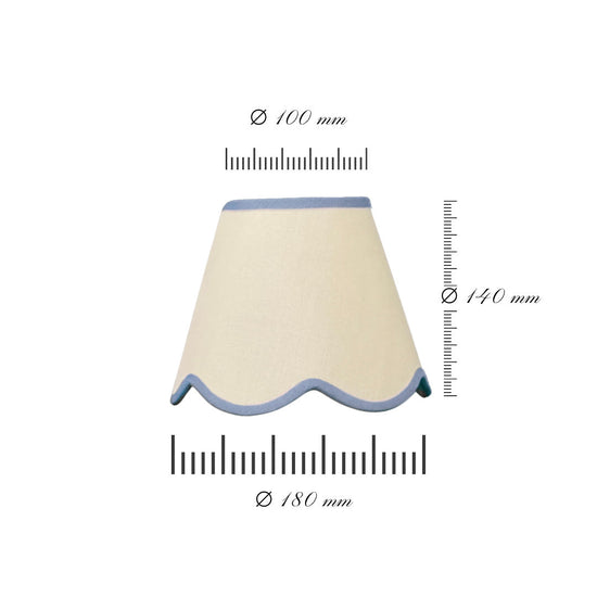 Lampshade Von Norten Cream White & Blue