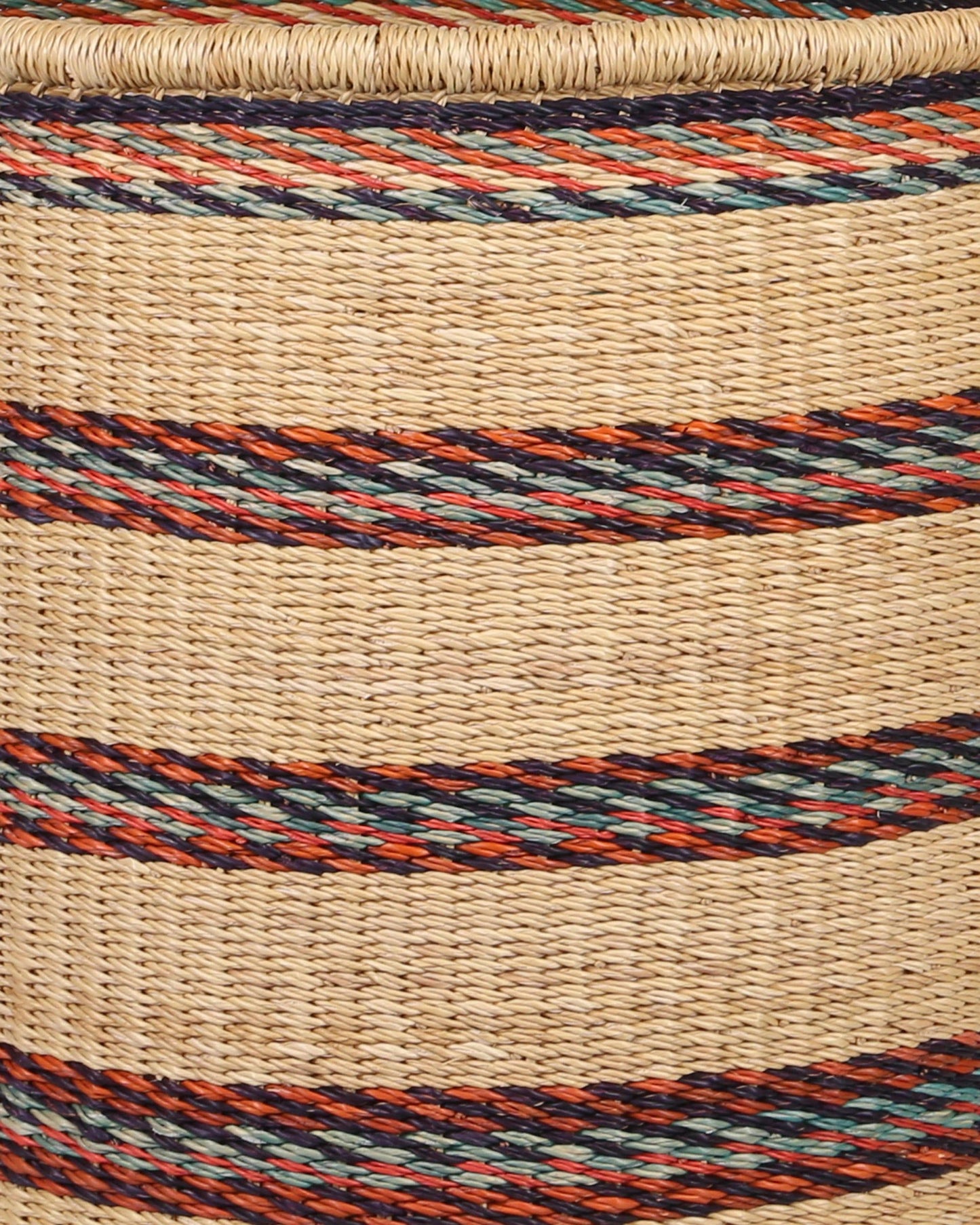 OESE: Burnt Orange, Blue and Black Log or Laundry Basket