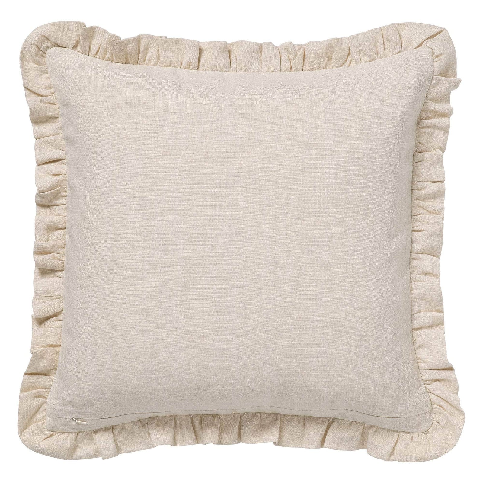 Cushion Audrey Coral & Ecru