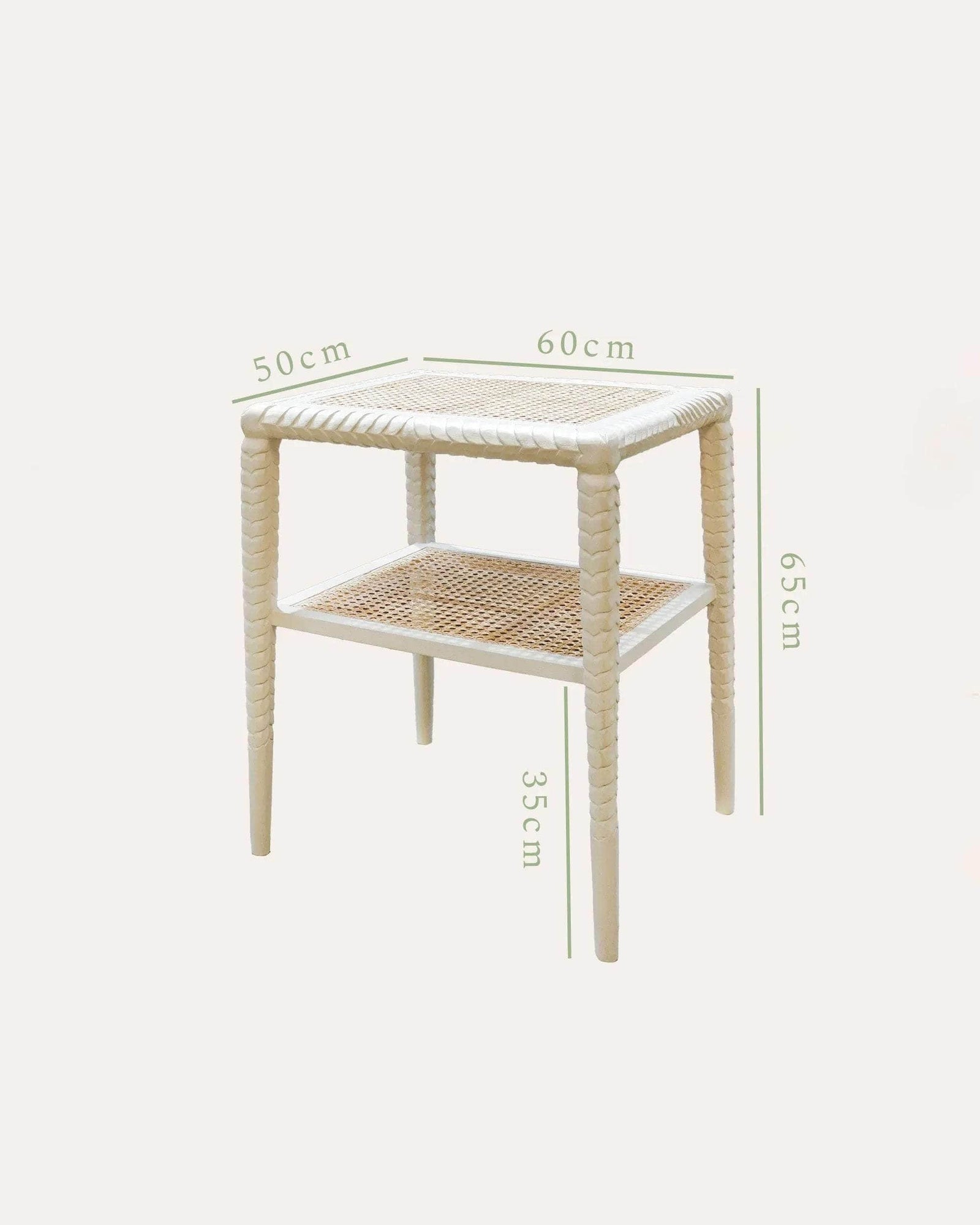 Pavilion Wooden Side Table - Taupe