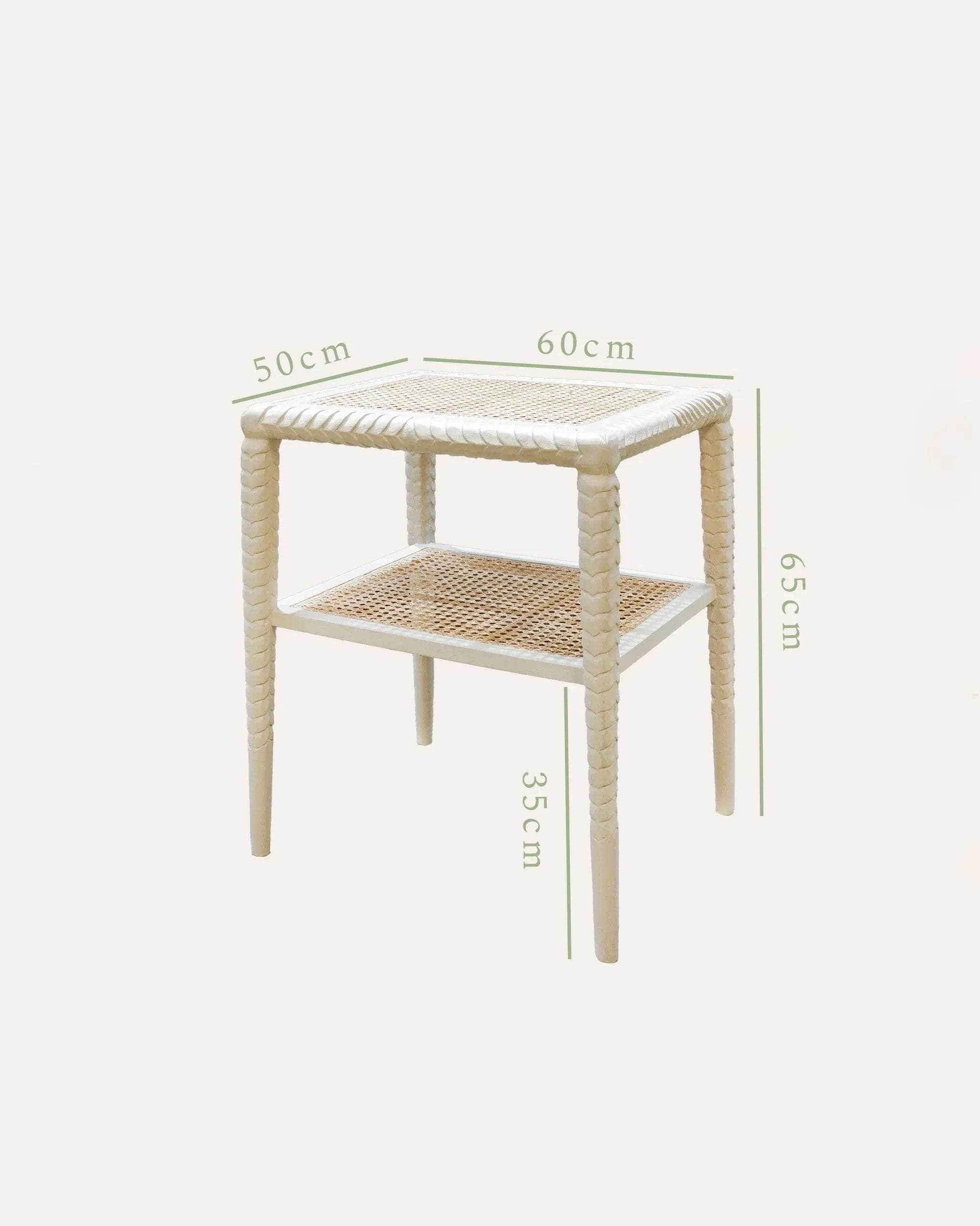 Pavilion Wooden Side Table - Taupe