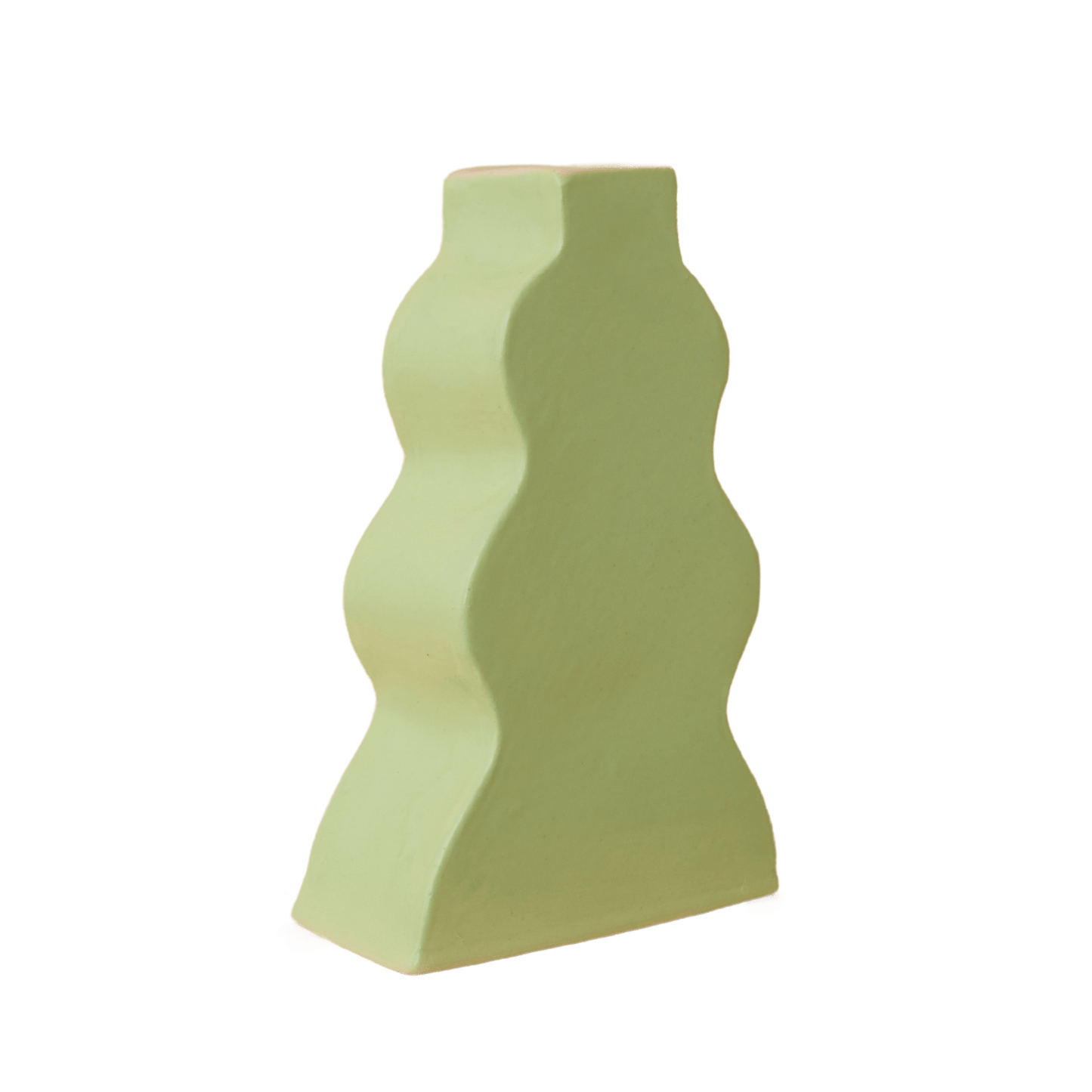 Wavy Vase - Mint Green