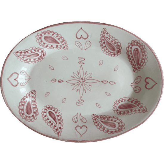 Pink Bandana Oval Dish – Arizona