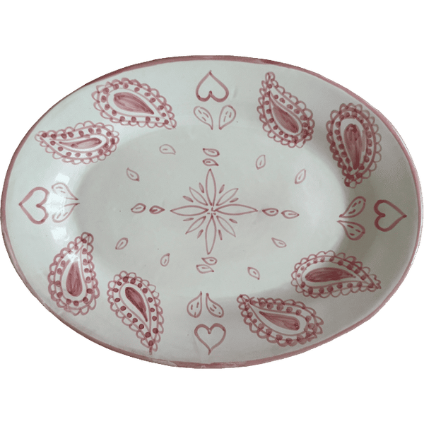 Pink Bandana Oval Dish – Arizona