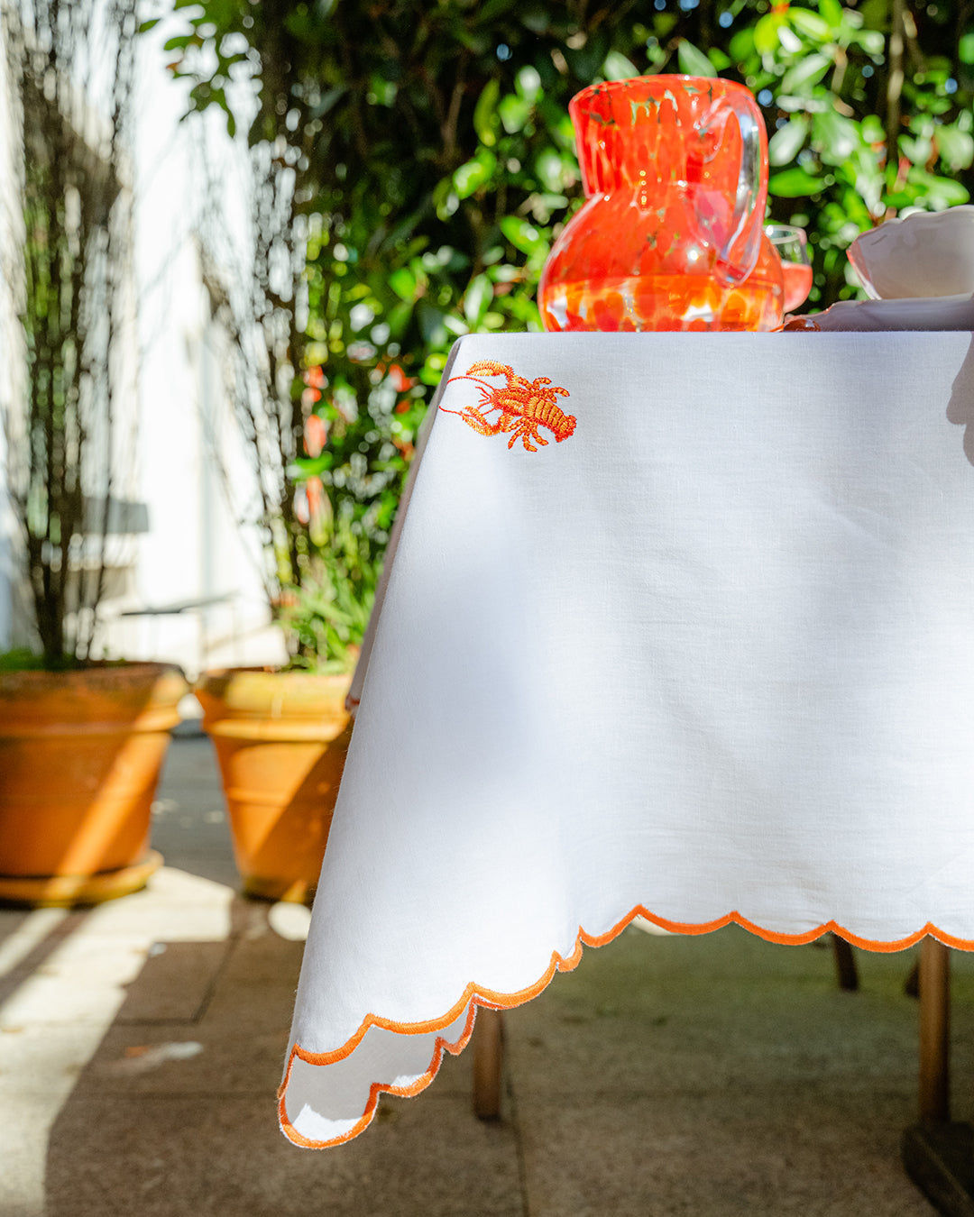 Embroidered Sea Tablecloth