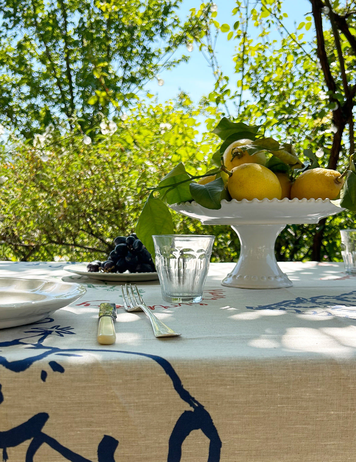 Birthday Linen Tablecloth